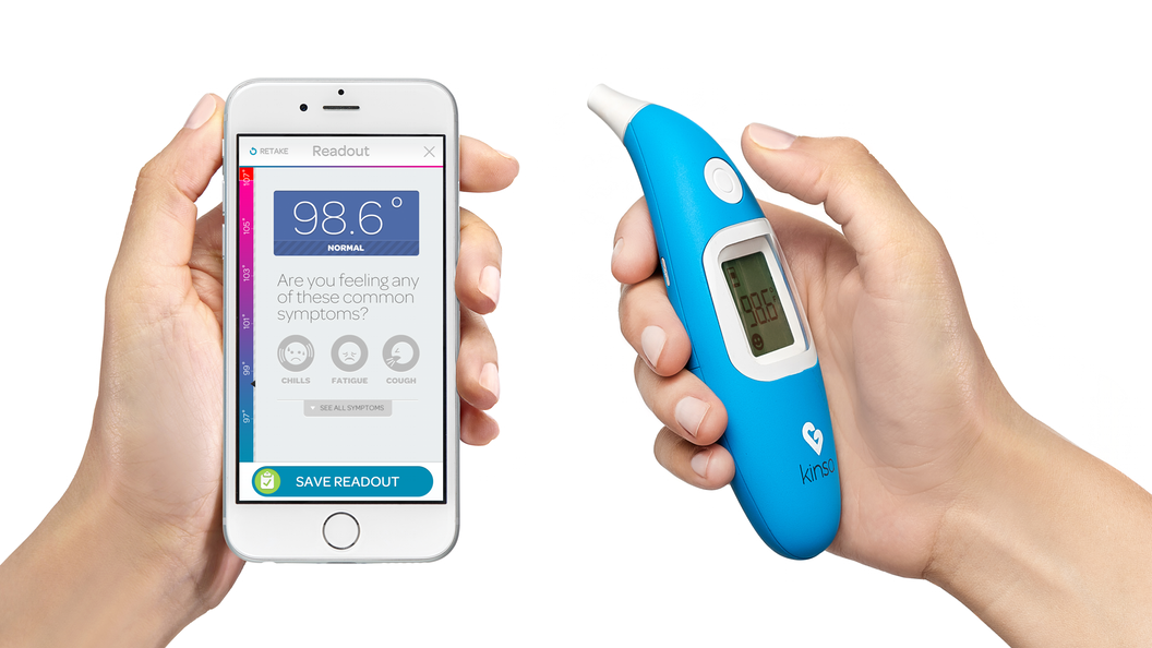 Smart thermometer. Термометр Kinsa Smart Ear.