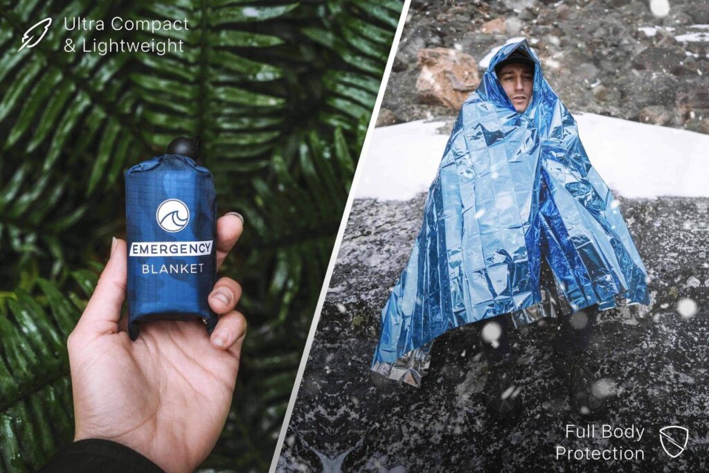 'Oceas' Incredibly Compact Outdoor Mylar Emergency Blankets