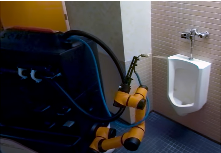 ‘SOMATIC’ bathroom cleaning robot service Innovation Essence