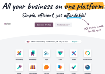 Odoo – open-source platform that offers suite of business applications for startup